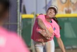 Nikki Antuna - in an earlier game - pitched and won the Tigers' game against El Diamante on Monday in the Clovis Easter Classic.